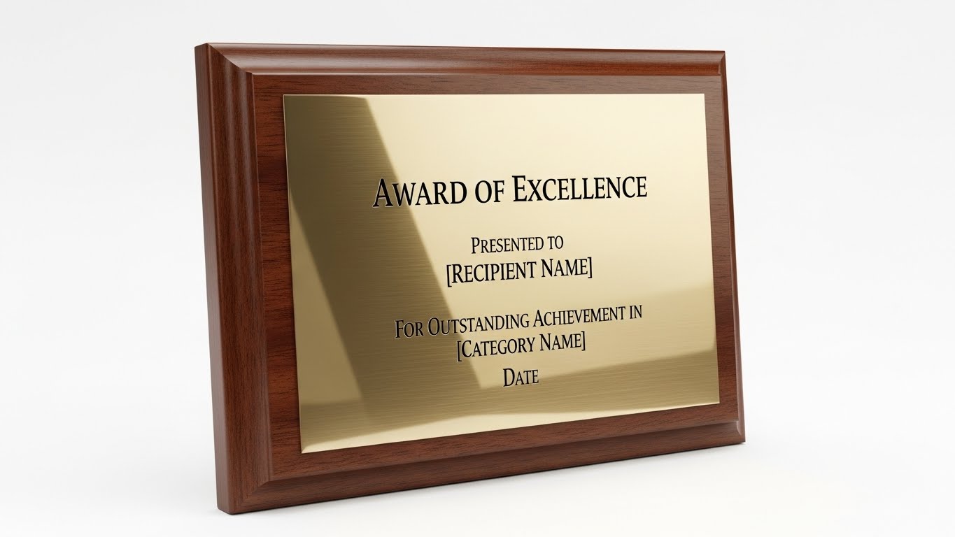 Plakat Penghargaan Model 1